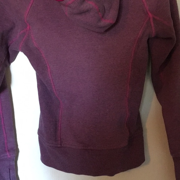 Lululemon Hot Pink and Grey Striped Hoodie - Picture 6 of 10